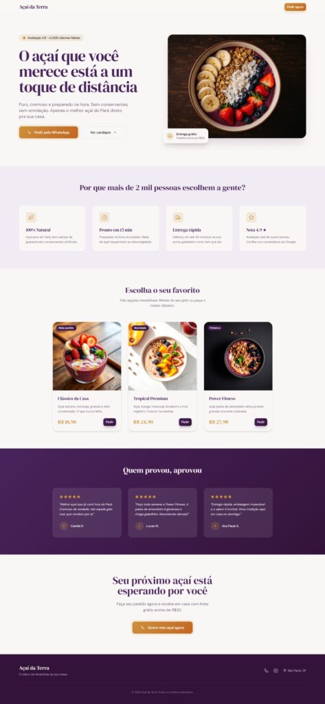 captura de tela 20 3 2026 15214 sweet acai flow.lovable.app
